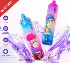 RandM Vape Prijs - Fumot RandM Tornado 15000 vape-apparaat met batterij en ejuice-display versie 1 V8J40820 watermeloen ijs